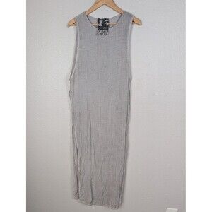 Young Fabulous & Broke Dress Womens XS Sleeveless Maxi Long Split Hem Casual 213